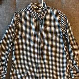 Checkered button up